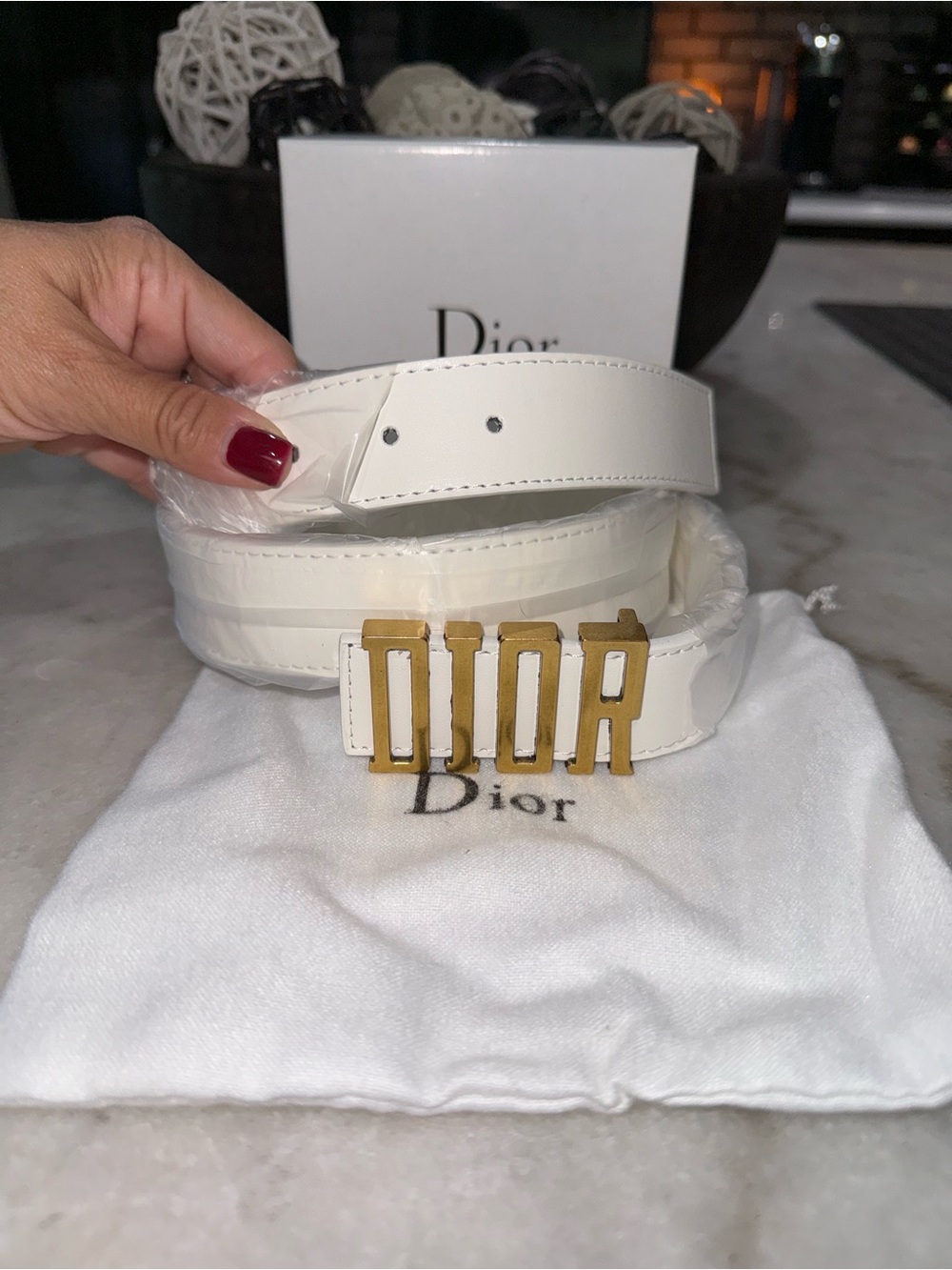 Christian Dior belt size 6